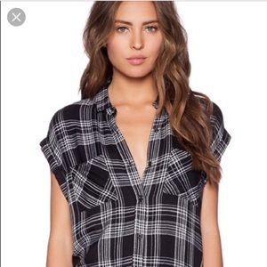 Rails Brit Short-Sleeved Button Down EUC